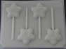3513 Shooting Star Chocolate or Hard Candy Lollipop Mold